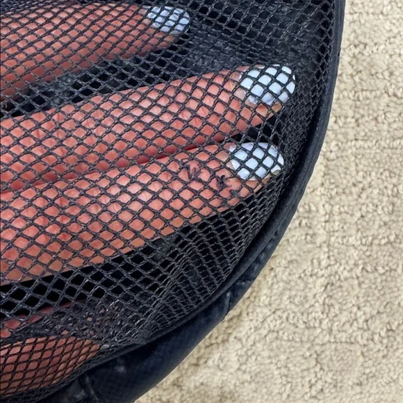 Oliver Thomas Navy Blue Maxxed Out Quilted Tennis Sling Bag with White Accents - Picture 13 of 13